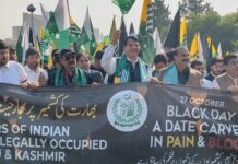 Amir Maqam leads Kashmir Black Day rally, urges UN to honor pledges